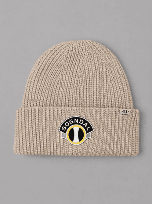 Hovedbilde Sogndal strikkahue – lys beige